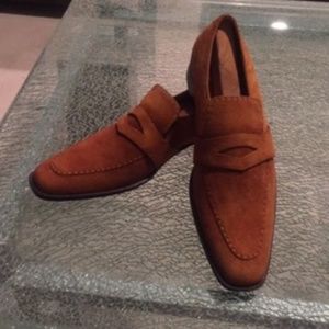 Brand New !!!! Suede Loafers .  Rust Color Size 12